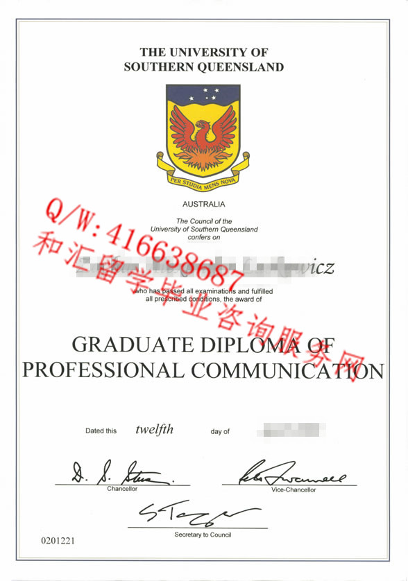 University of Southern Queensland  Diploma  南昆士兰大学毕业证服务咨询
