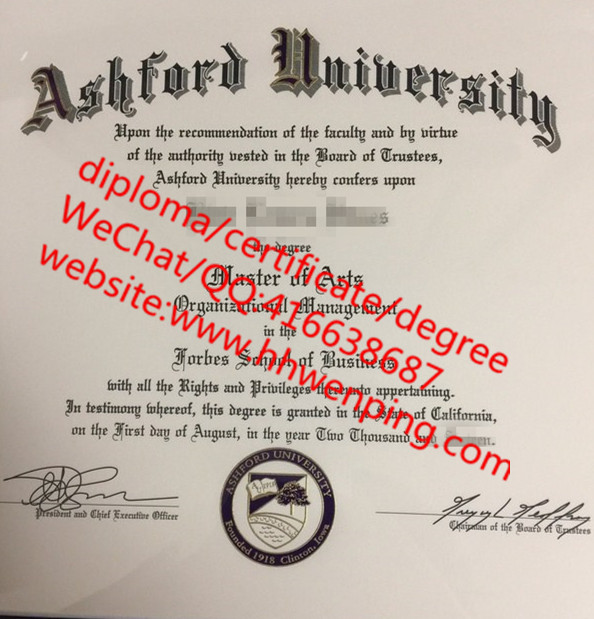 美国阿斯福德大学毕业证 Ashford University master's degree