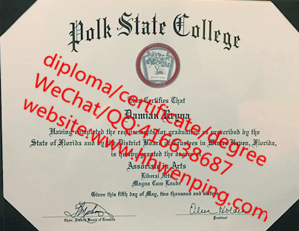 美国波尔克州立学院毕业证 Polk State College diploma