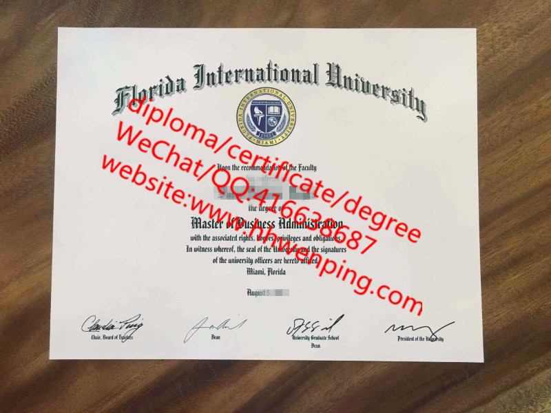 美国佛罗里达国际大学毕业证 Florida International University master