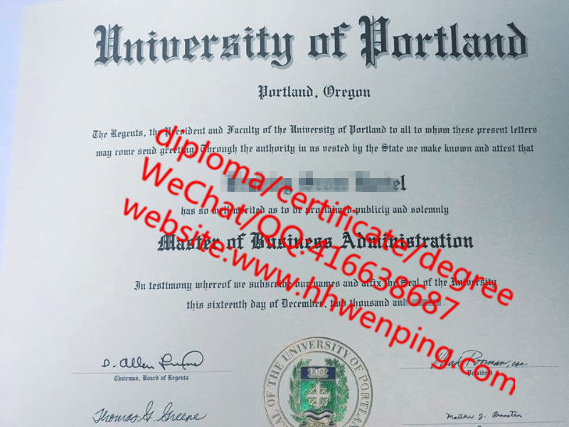 美国波特兰大学毕业证 University of Portland master's degree