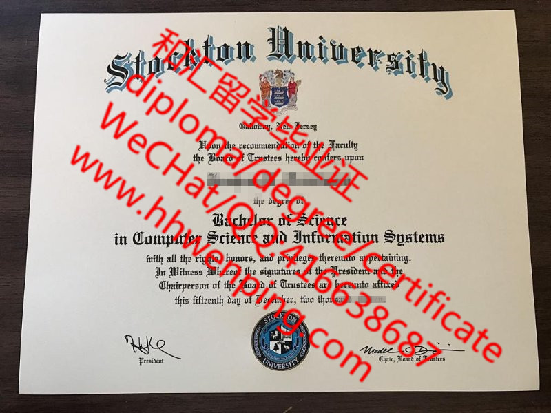 美国斯托克顿大学毕业证Stockton University degree