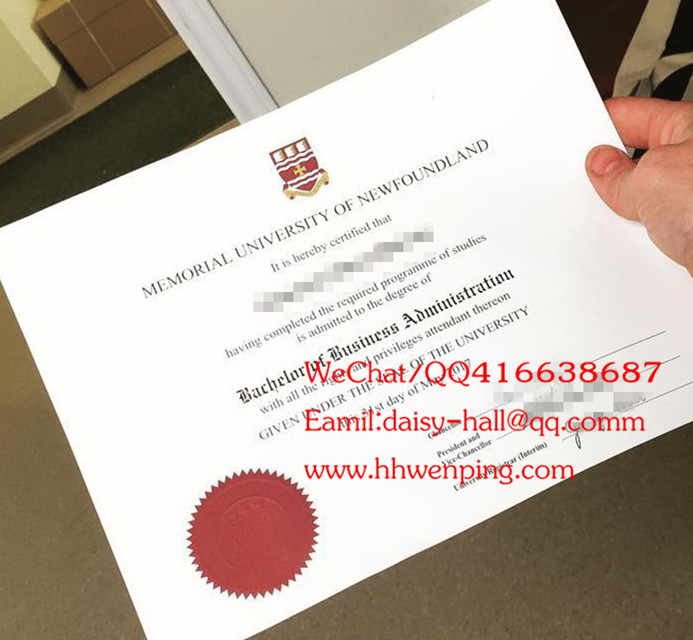 memorrial university of newfoudland degree certificate加拿大纽芬兰纪念大学毕业证