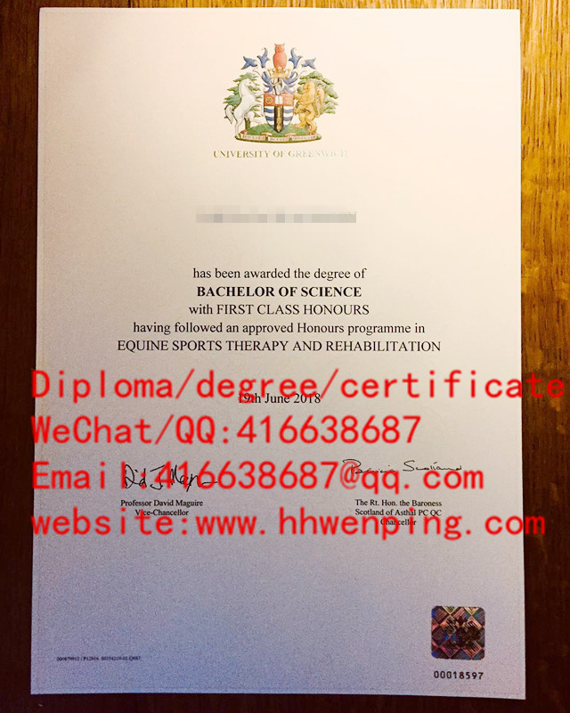 格林威治大学本科学位University of Greenwich bachelors certificate