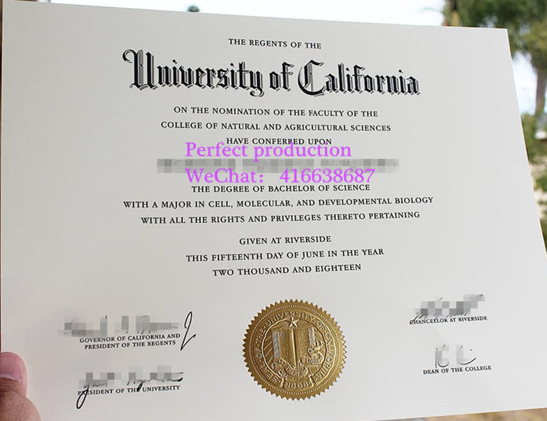 美国加州大学滨河分校University of California at riverside （UCR）degree