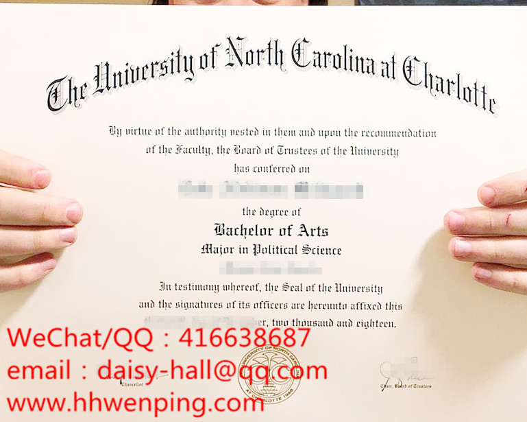 the university of north carlolina at charlotte bachelor degree 北卡罗来纳大学夏洛特分校毕业证书